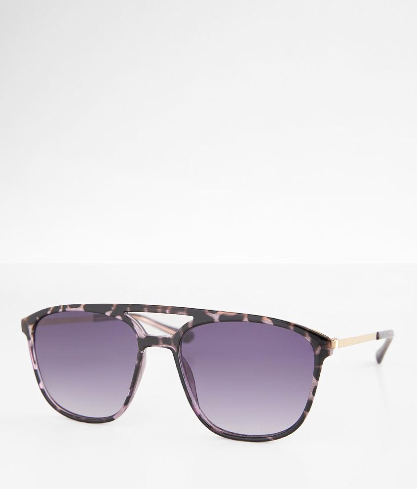 BKE Tort Aviator Sunglasses front view