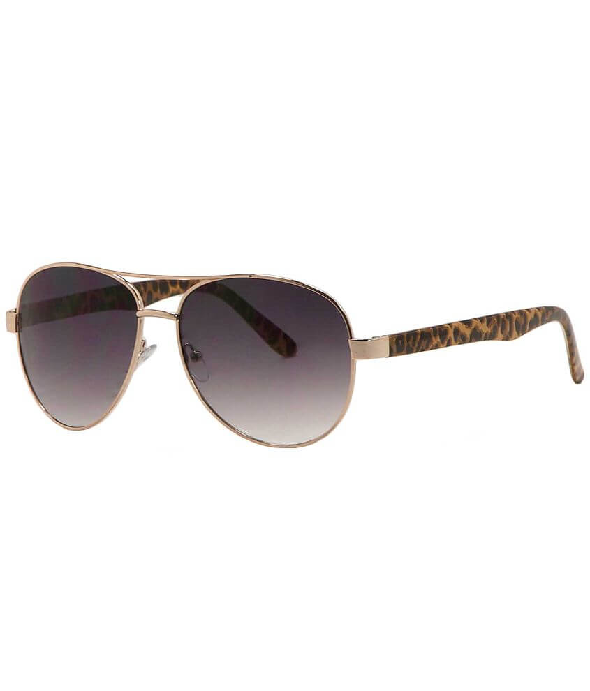 BKE Cheetah Aviator Sunglasses front view