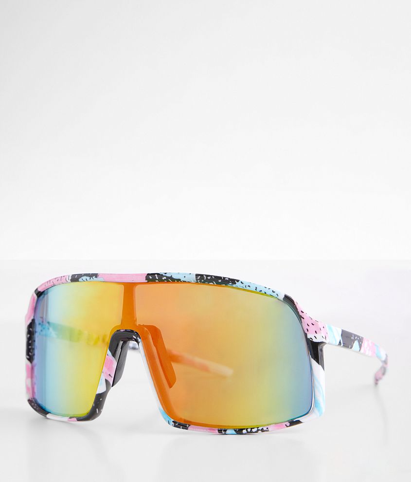 BKE Retro Full Shield Sunglasses front view