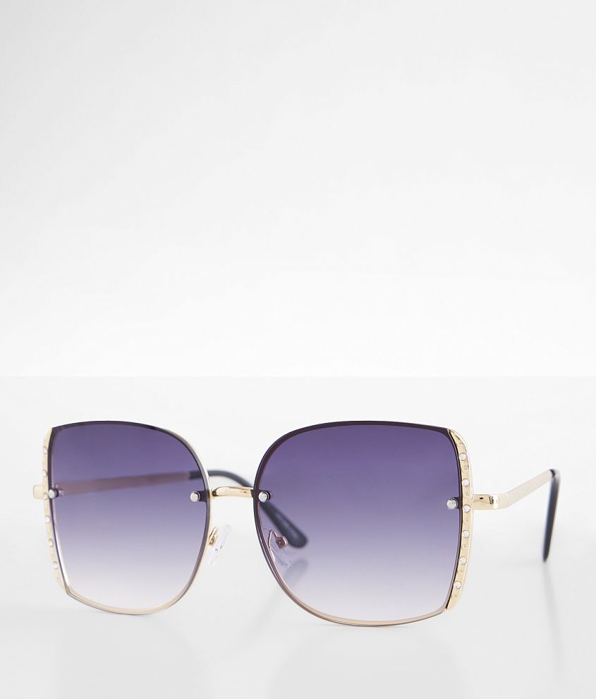 BKE Square Glitz Sunglasses front view