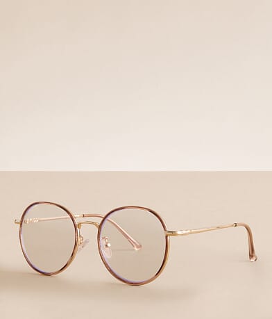 BKE Round Blue Light Glasses front view