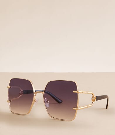 BKE Oversized Square Sunglasses front view