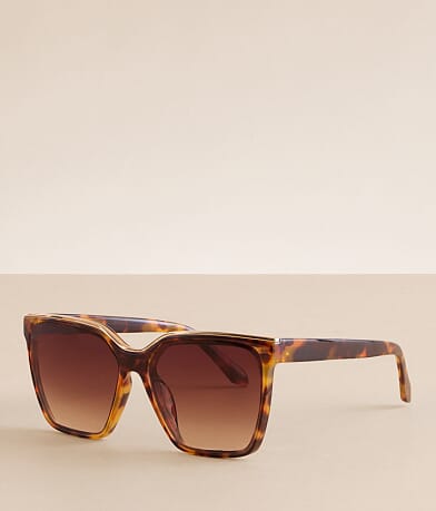 BKE Square Tort Sunglasses front view
