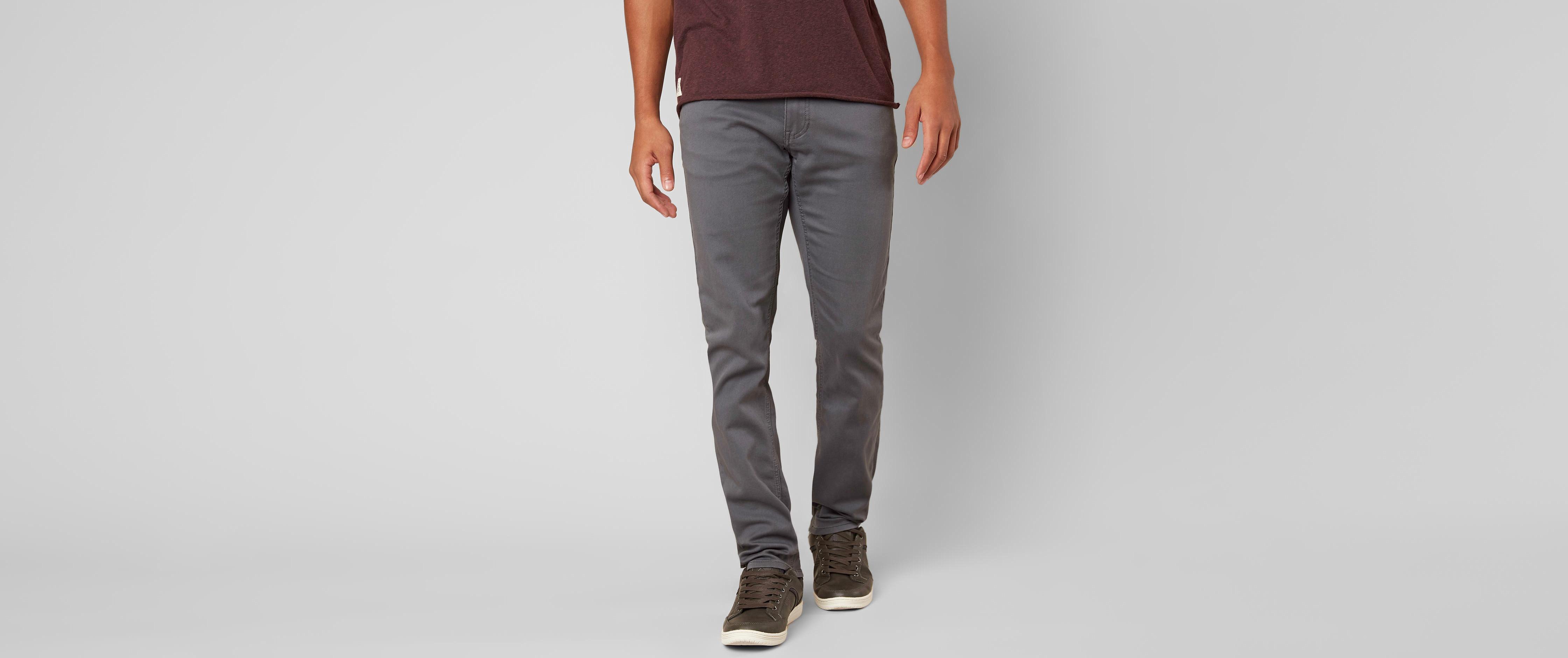 mens grey twill pants