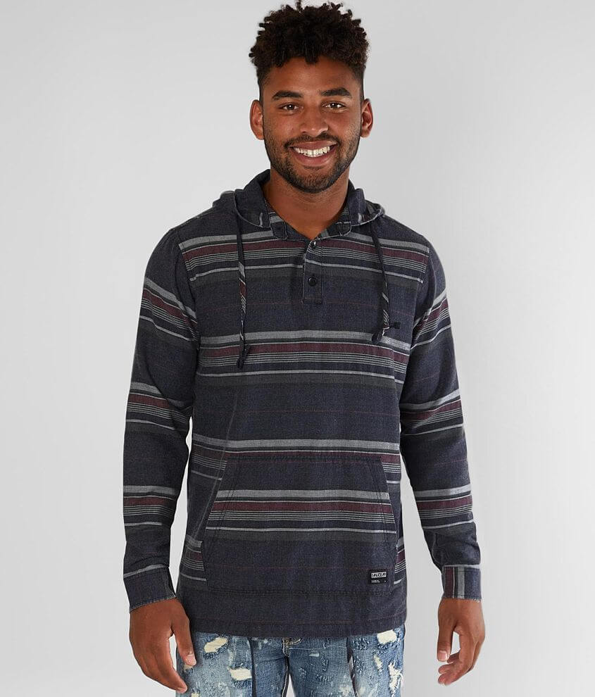 Ezekiel Pangea Hooded Henley - Men's Sweatshirts in Navy | Buckle