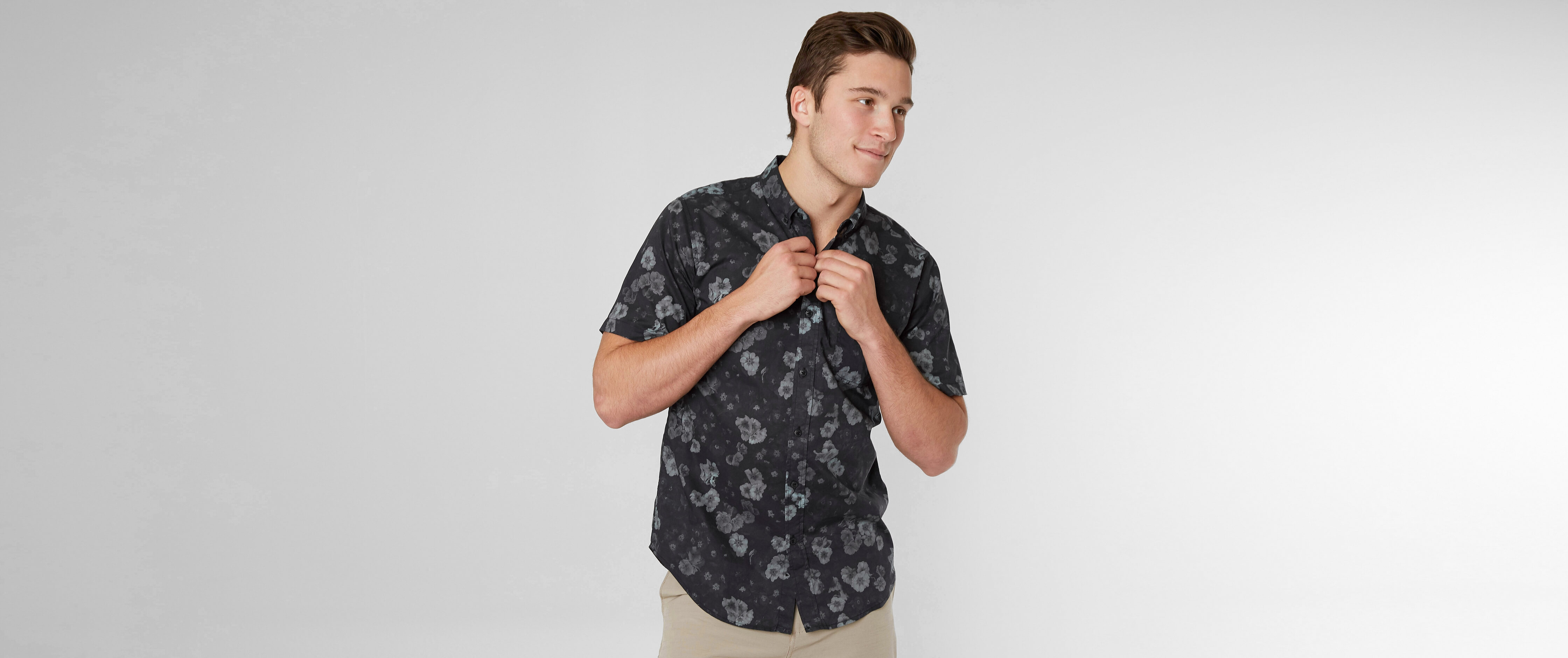 Ezekiel Floral Shirt - Men's Shirts in Black | Buckle