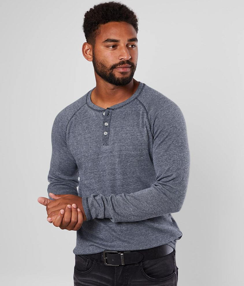 Ribbed Henley Shirt