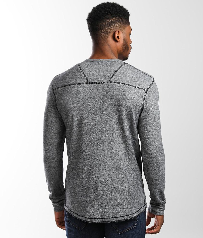 Marled Knit Henley