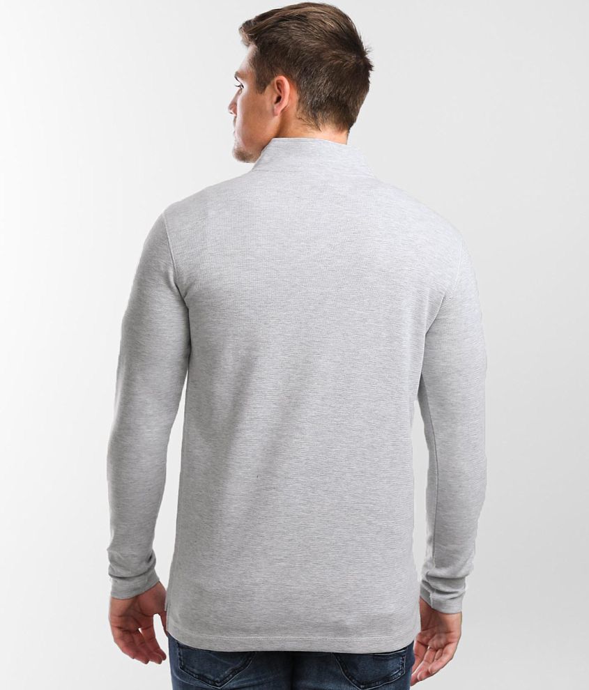 Textured Mock Neck Pullover