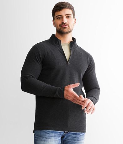 メンズウェア OBSIDIAN SWEAT HALF ZIP PULLOVER Hurley Mesa Windchill Fleece Pullover - Men's Sweatshirts in