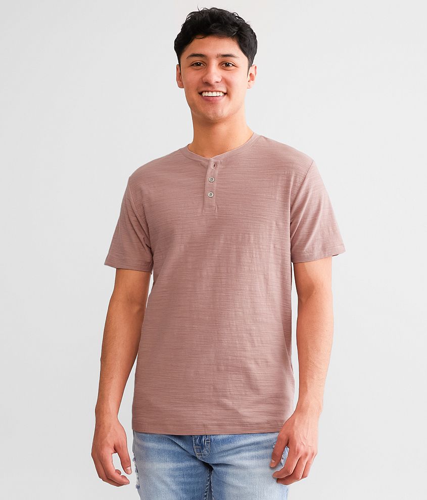 BKE Knit Henley front view