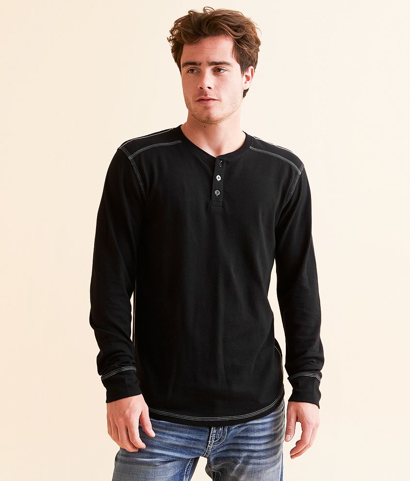 BKE Knit Henley front view