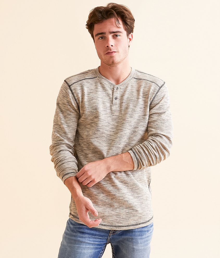 BKE Marled Henley front view