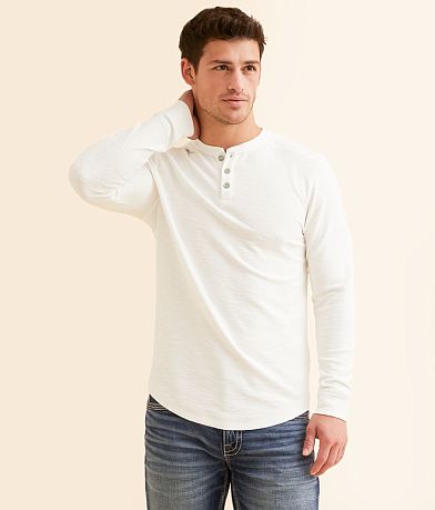 BKE Textured Henley front view