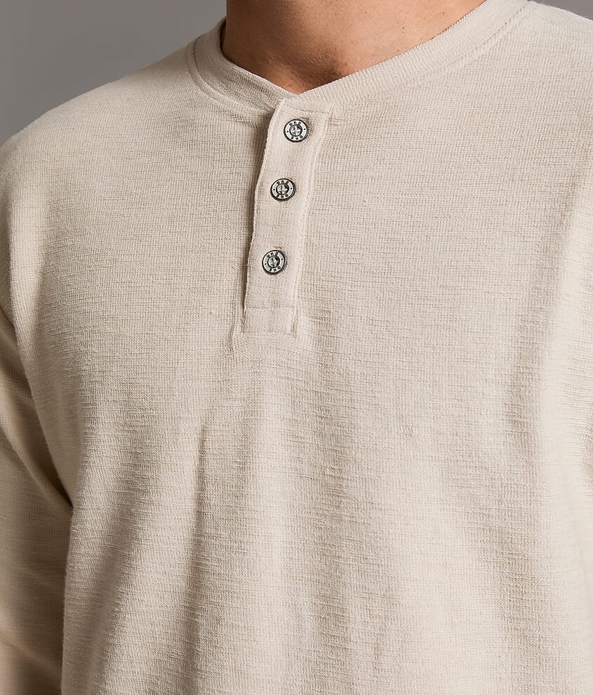 Slub Knit Henley