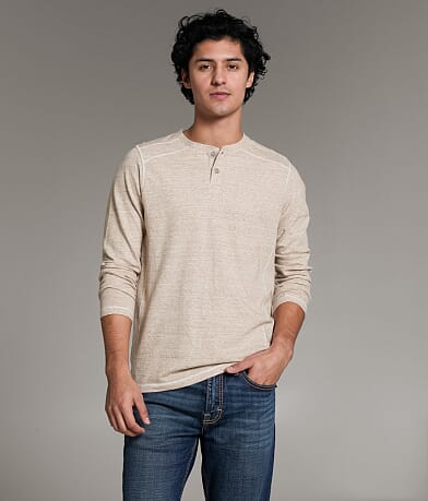 BKE Textured Henley front view