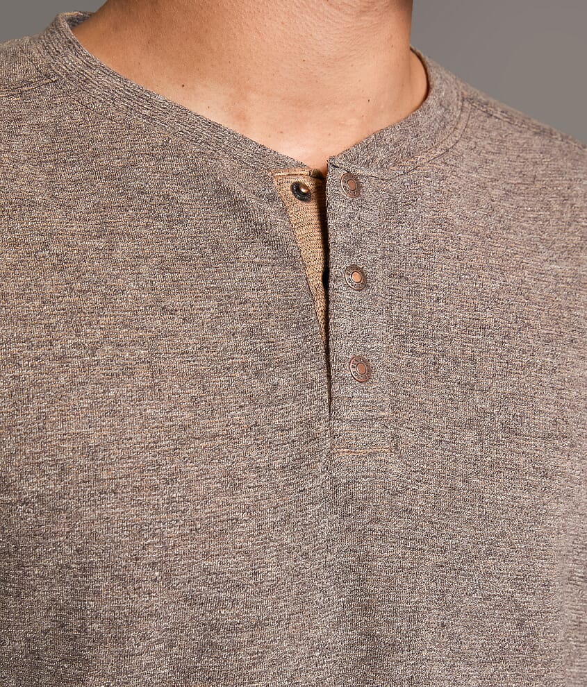 Marled Snap Henley
