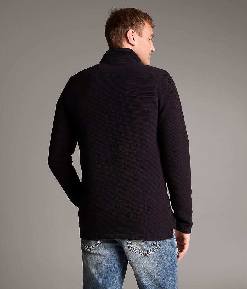 Ribbed Quarter Zip Pullover