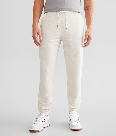 Departwest Streaky Knit Jogger Sweatpant - Men's Loungewear in Light Grey