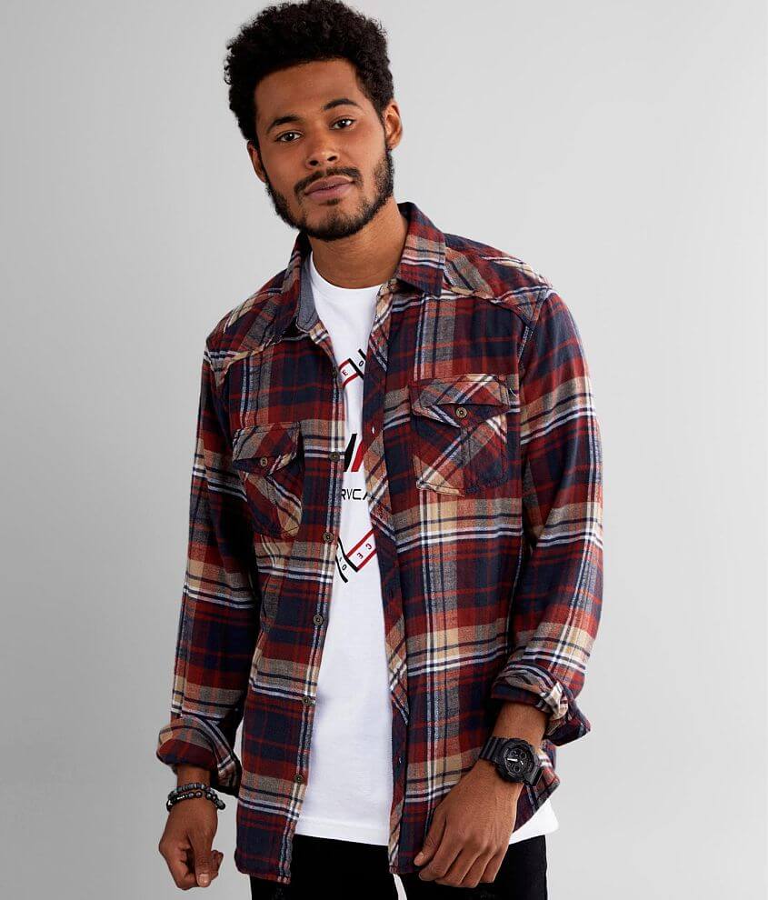 BKE Flannel Athletic Shirt front view