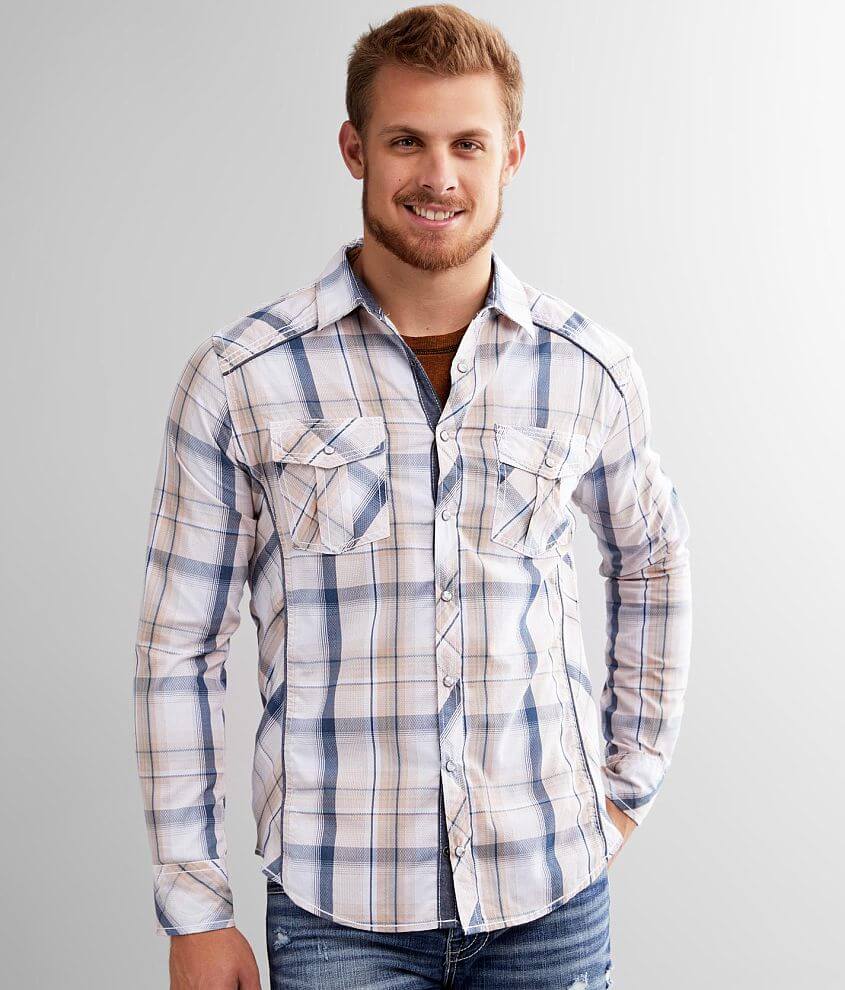BKE Plaid Tailored Shirt