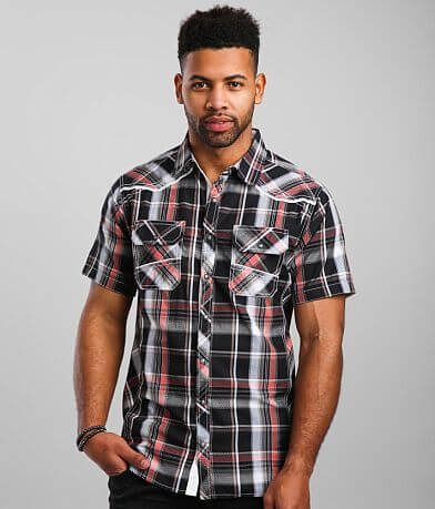 BKE Plaid Standard Shirt full right side view