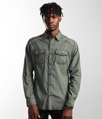 BKE Herringbone Tailored Stretch Shirt full right side view