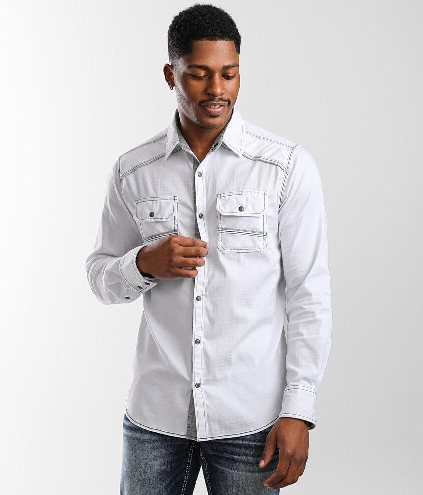 BKE Solid Standard Stretch Shirt front view
