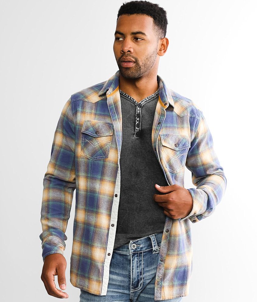 BKE Flannel Athletic Shirt front view