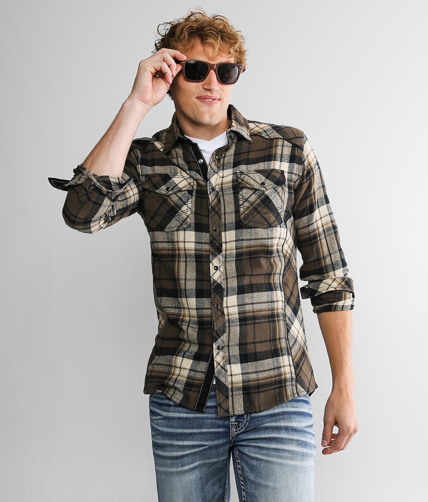 tailored flannel