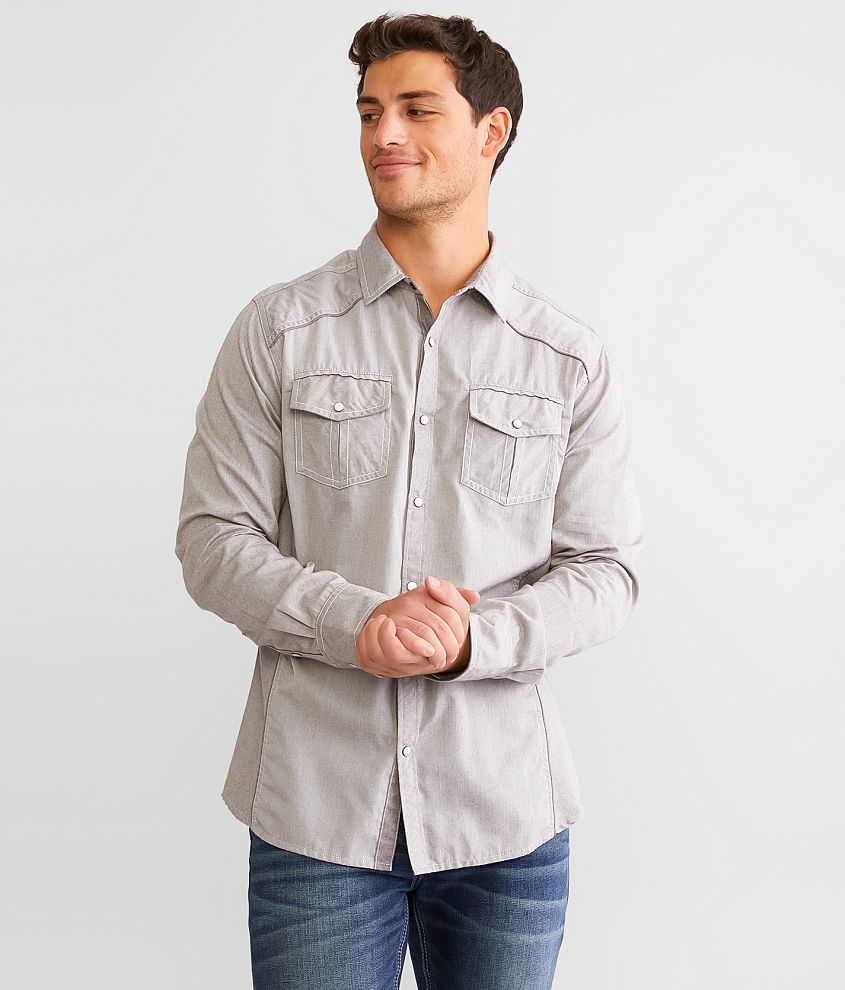 BKE Athletic Heathered Shirt front view