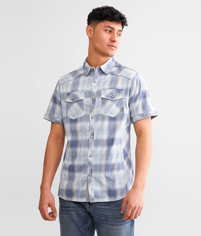 BKE Plaid Standard Stretch Shirt