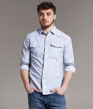 BKE Woven Tailored Shirt front view