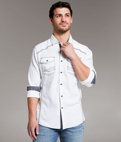 BKE Embroidered Standard Stretch Shirt front view