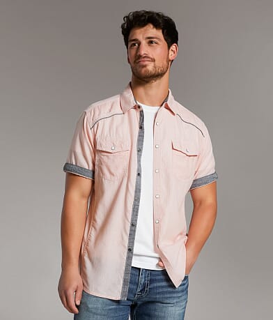 BKE Woven Athletic Shirt front view
