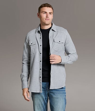 BKE Flannel Knit Standard Shirt front view