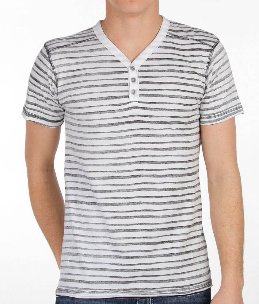 BKE Striped Henley front view