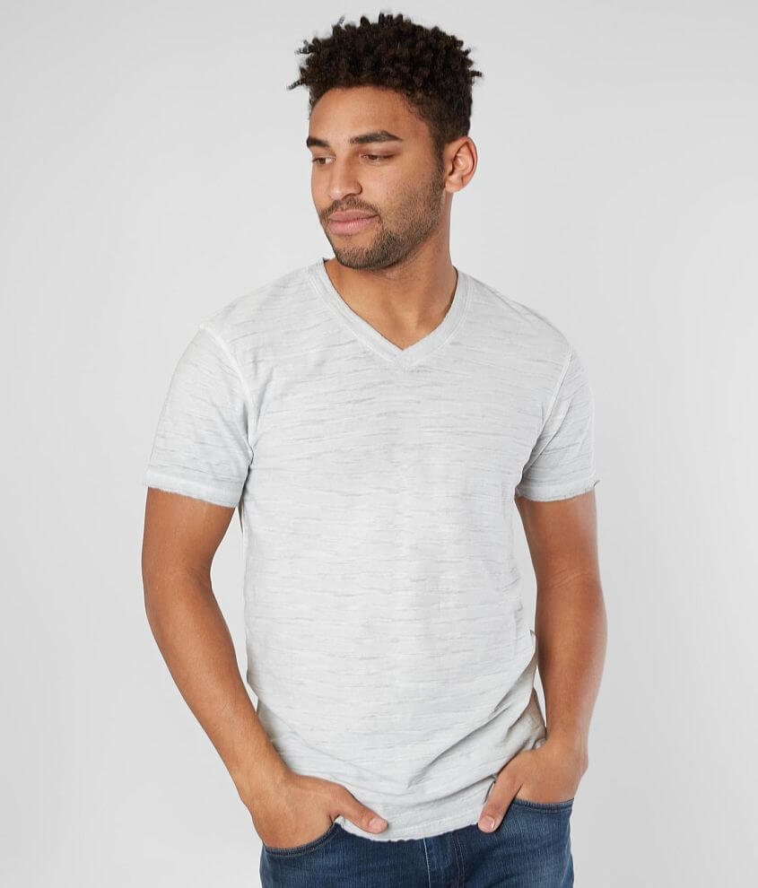 BKE Raw Edge Washed T-Shirt front view