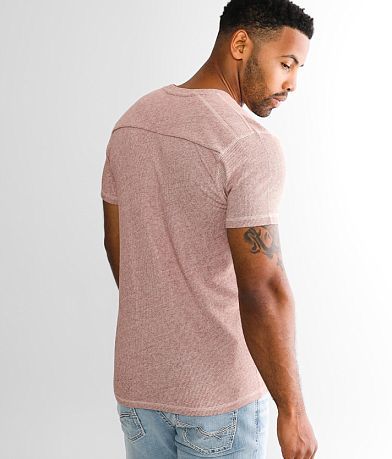 BKE Ribbed Henley BACK