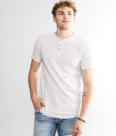 BKE Striped Henley front view