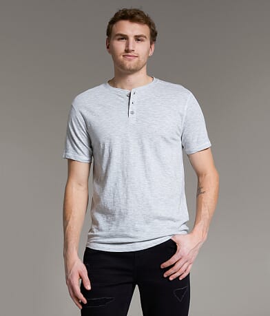 BKE Striped Henley front view
