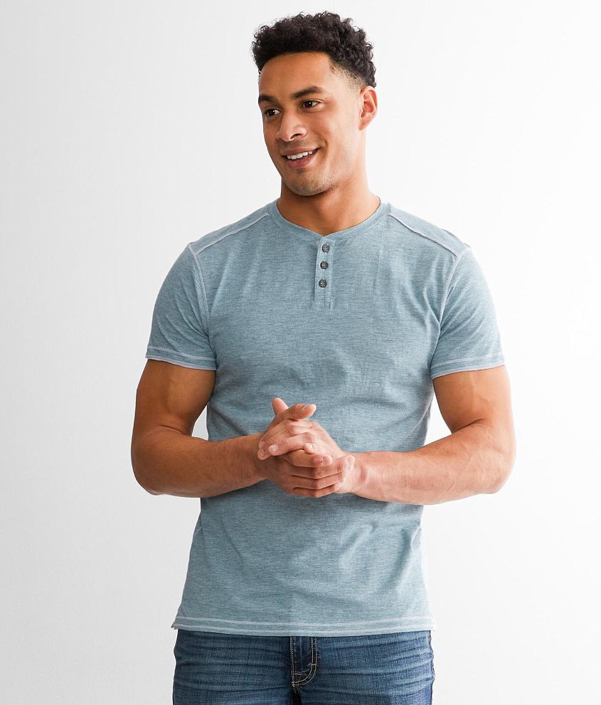 BKE Marled Henley front view