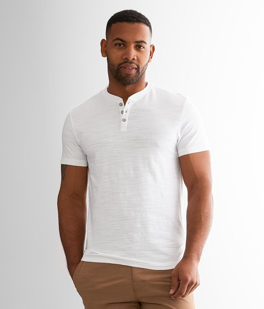 BKE Solid Henley front view