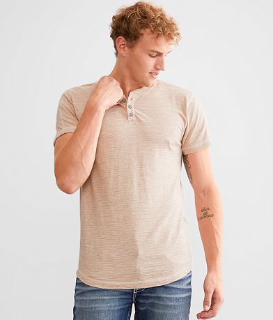 BKE Marled Henley front view