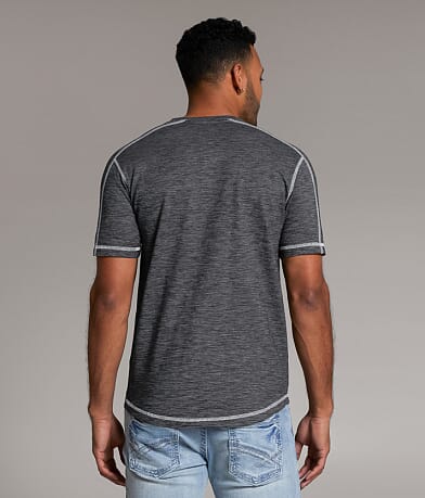 BKE Bio Washed Henley back view