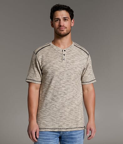 BKE Marled Henley front view