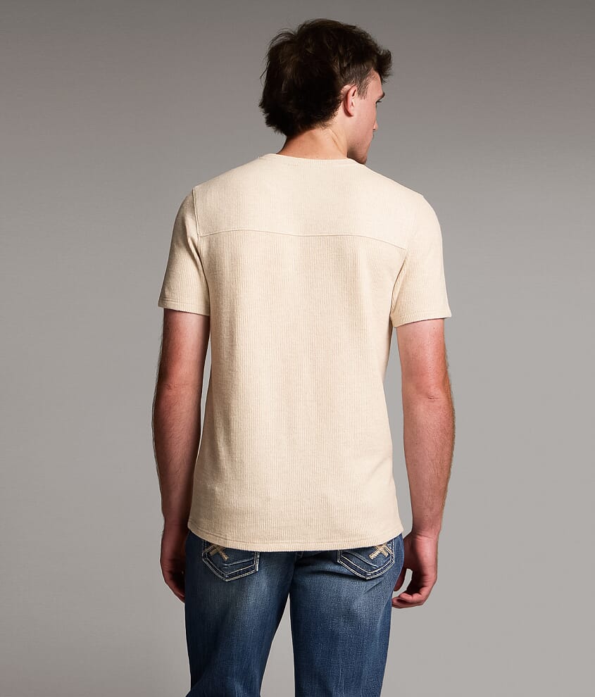 Brushed Knit Henley