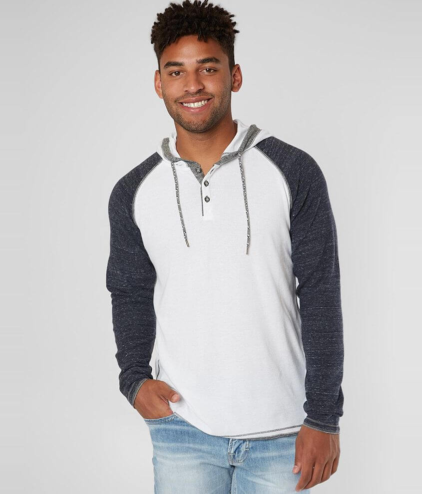 mens white thermal henley