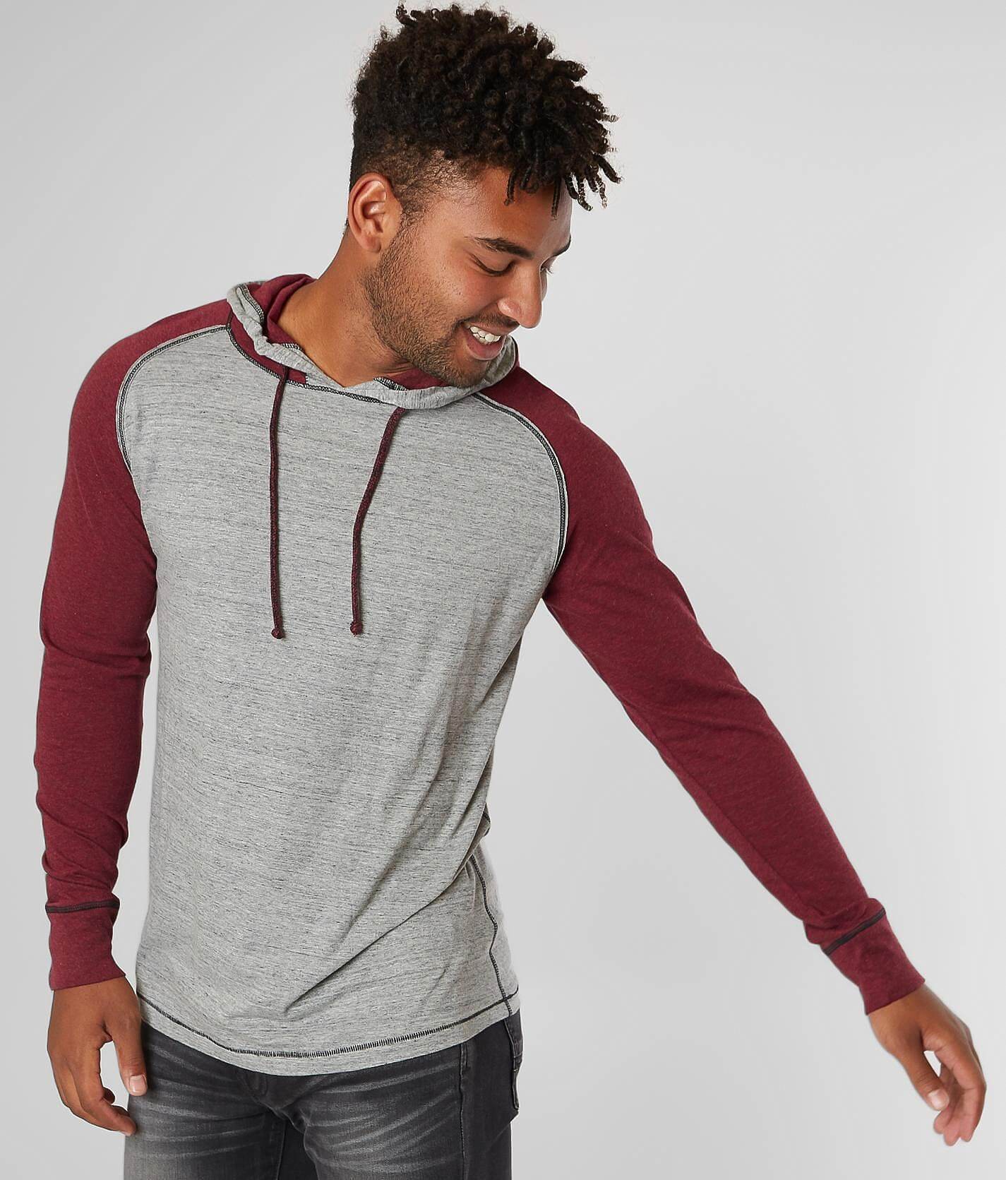 lightweight gray hoodie