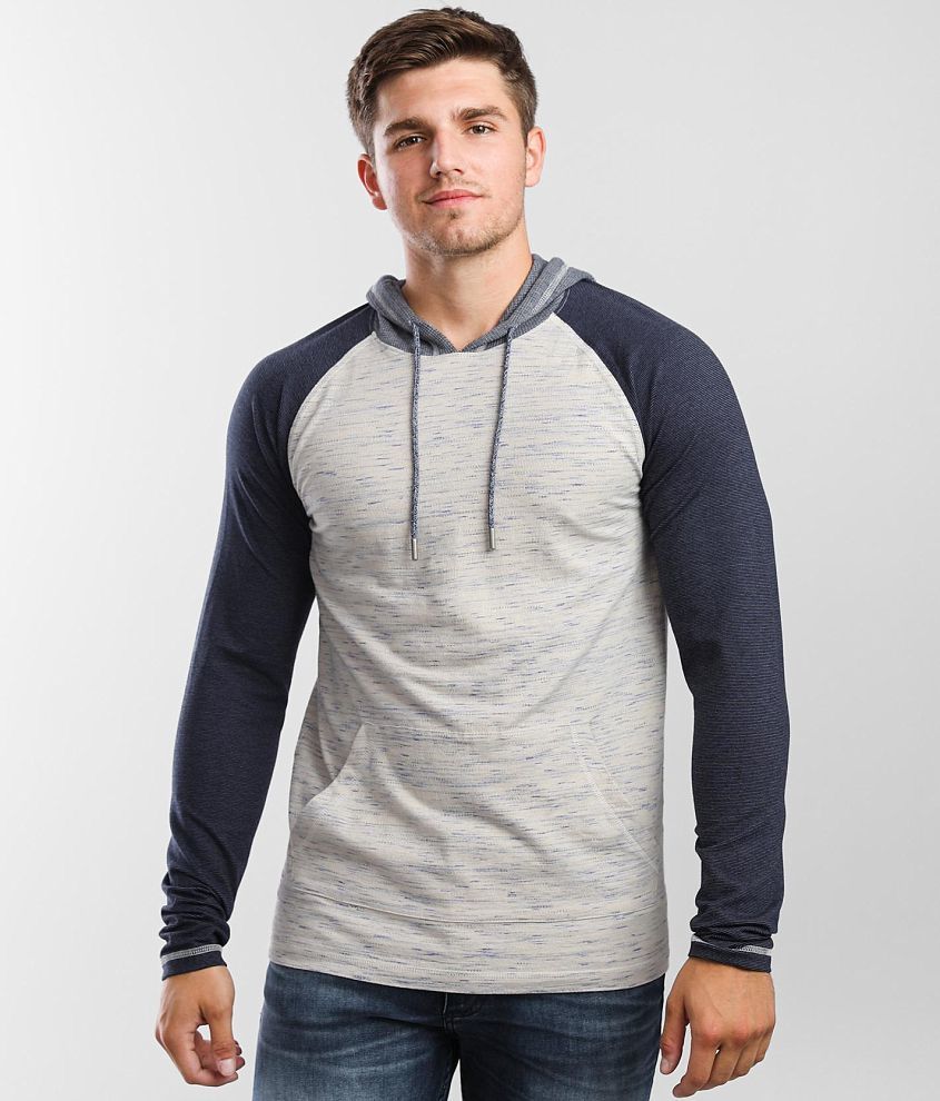 BKE Marled Knit Hoodie front view